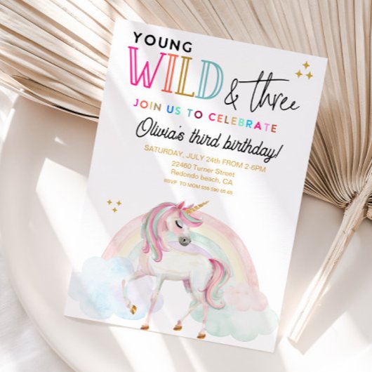 Invitation d'anniversaire Young Wild & Three Licor
