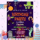 Invitation d'anniversaire Zombie
