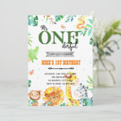 Invitation d'anniversaire zoo mr onederful (Debout devant)