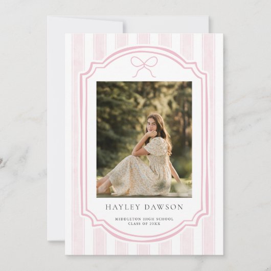 Invitation d'annonce de fête de remise de diplôme  (Devant)