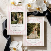 Invitation d'annonce de fête de remise de diplôme 