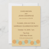 Invitation d'annonce de mariage moderne et décontr (Dos)