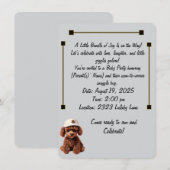 Invitation d'annonce et de célébration de bébé (Devant / Derrière)