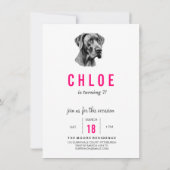 Invitation Danois Géant (Dos)