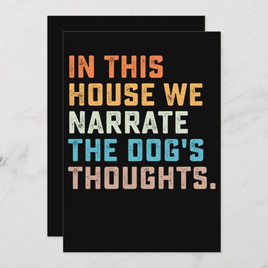 Invitation Dans cette Assemblée, nous rapportons les pensées  (Devant / Derrière)