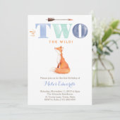 Invitation Dans DEUX bois ! Renard sauvage 2e anniversaire po (Debout devant)