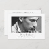 Invitation Dans la célébration affectueuse de modèle de (Devant / Derrière)