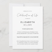 Invitation Dans la mémoire aimante | Mémorial funéraire photo (Dos)