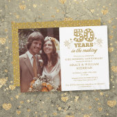 Invitation Dans la photo du 50e anniversaire de mariage en pr