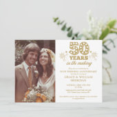 Invitation Dans la photo du 50e anniversaire de mariage en pr (Debout devant)