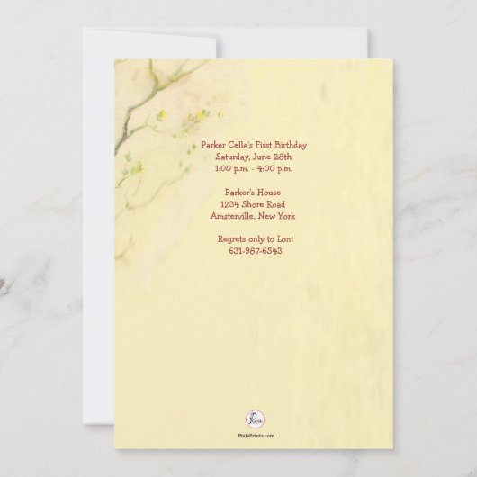 Invitation dans le jardin (Dos)