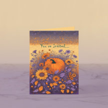 Invitation dans le jardin d'Hallowe'en