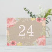 Invitation Dans le pré été Mariage numéros de tableau (Debout devant)