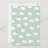 Invitation Dans les nuages Avion fête d'anniversaire (Dos)