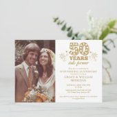 Invitation Dans l'éternité Photo d'anniversaire de 50 ans de (Debout devant)