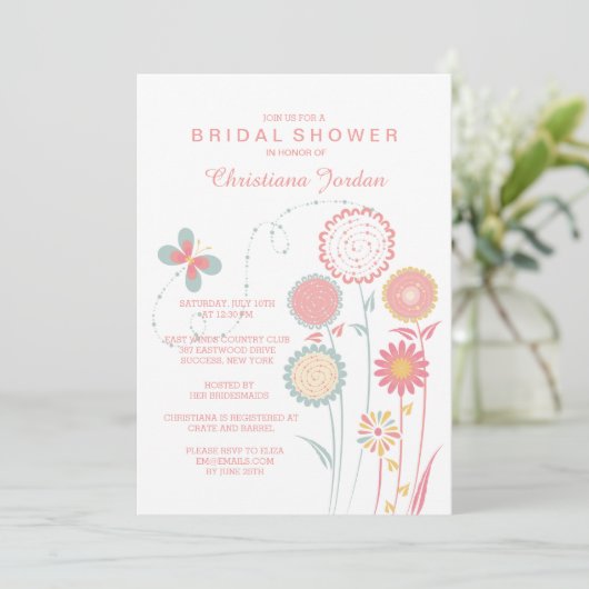 Invitation Dans l'invitation de jardin (Debout devant)