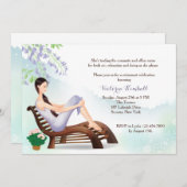 Invitation Dans l'invitation de retraite de jardin (Devant / Derrière)