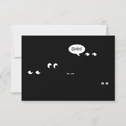 Invitation dans l'obscurité : fête surprise ! (Devant)