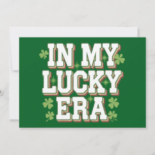 Invitation Dans Ma Lucky Era Saint Patrick's Day Cadeau famil