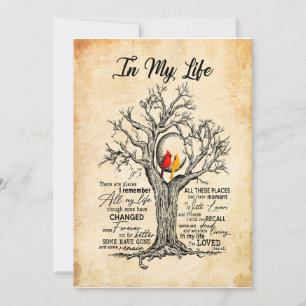 Invitation Dans ma vie Je Me Souviens De Toute Ma Vie Tout Ce