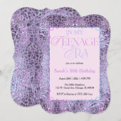 Invitation Dans Mes Trente Anniversaires Rose Era (Devant / Derrière)