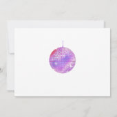 Invitation Dans Mon Anniversaire Coussin Violet Photo Anniver (Dos)