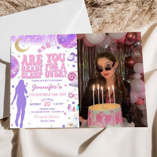 Invitation Dans Mon Anniversaire Coussin Violet Photo Anniver