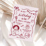 Invitation Dans mon anniversaire Era Retro Anniversaire<br><div class="desc">Dans mon anniversaire Era Retro Anniversaire Invitation</div>