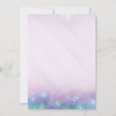 Invitation Dans Mon Anniversaire Purple & Blue Music Annivers (Dos)