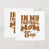 Invitation Dans Mon Era Maman De Football (Devant / Derrière)