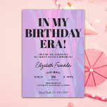 Invitation Dans Mon ère d'anniversaire n'importe quel âge fêt<br><div class="desc">À Mon Époque D'Anniversaire,  Quel Que Soit L'Âge De Fête D'Anniversaire Invitation. This In My Birthday Era Any Age Birthday Party Invitation est le moyen idéal pour les amis invitations et la famille à votre fête d'anniversaire.</div>