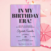 Invitation Dans Mon ère d'anniversaire n'importe quel âge fêt