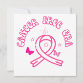 Invitation Dans mon ère sans cancer | Cancer du sein drôle (Dos)