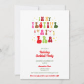 Invitation Dans Mon Festive AF Era Holiday Cocktail Party (Devant)