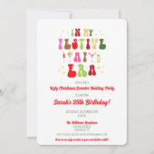 Invitation Dans Mon Festive AF Era Sassy Noël 25e anniversair (Devant)
