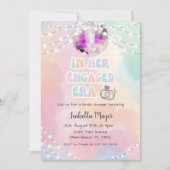 Invitation Dans Son Era Music Retro Pastel Fête des mariées (Devant)