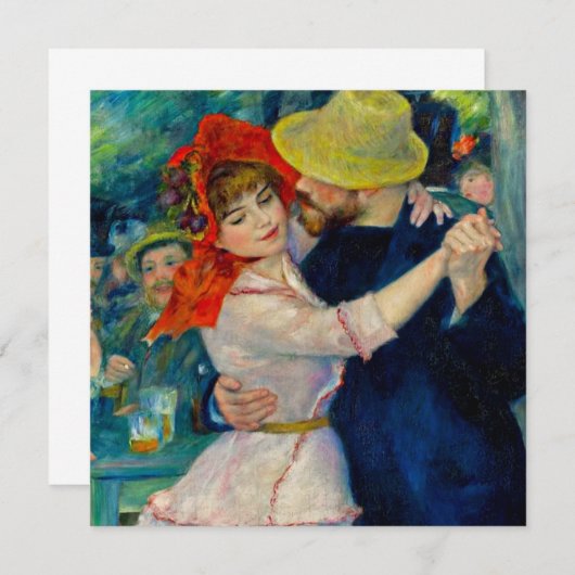 Invitation Danse à Bougival Pierre Renoir (Devant / Derrière)