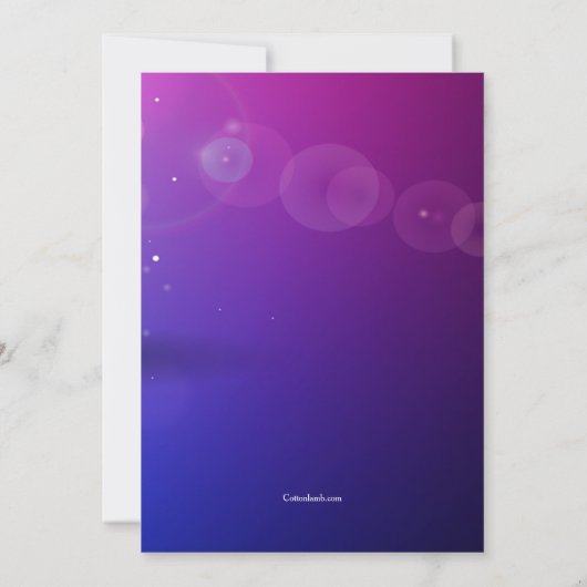 Invitation Danse au rythme (Dos)