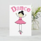 Invitation Danse Ballerina (Debout devant)