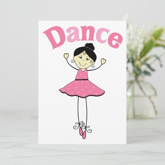 Invitation Danse Ballerina (Debout devant)