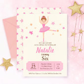 Invitation Danse Ballerina Anniversaire