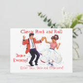 Invitation Danse classique de swing de rock (Debout devant)