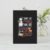 Invitation Danse comme Frosty éclaire comme Rudolph aime comm (Debout devant)