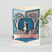 Invitation Danse d'amour à l'ombre des arbres (Debout devant)