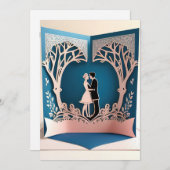 Invitation Danse d'amour à l'ombre des arbres (Devant / Derrière)