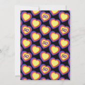 Invitation Danse danser danseuse de coeur 1980's anniversaire (Dos)