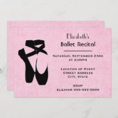 Invitation Danse de ballet Considérant (Devant / Derrière)