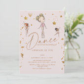 Invitation Danse de ballet et fête d'anniversaire Twirl (Debout devant)