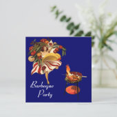 INVITATION DANSE DE FÊTE BARBEQUE D'ÉTÉ, CUISINE ITALIENNE (Debout devant)