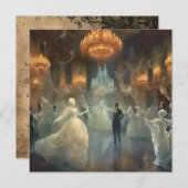 Invitation Danse de la salle de bal masquée (Devant / Derrière)